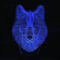 WOLF 3D ILLUSION LED Night LAMP